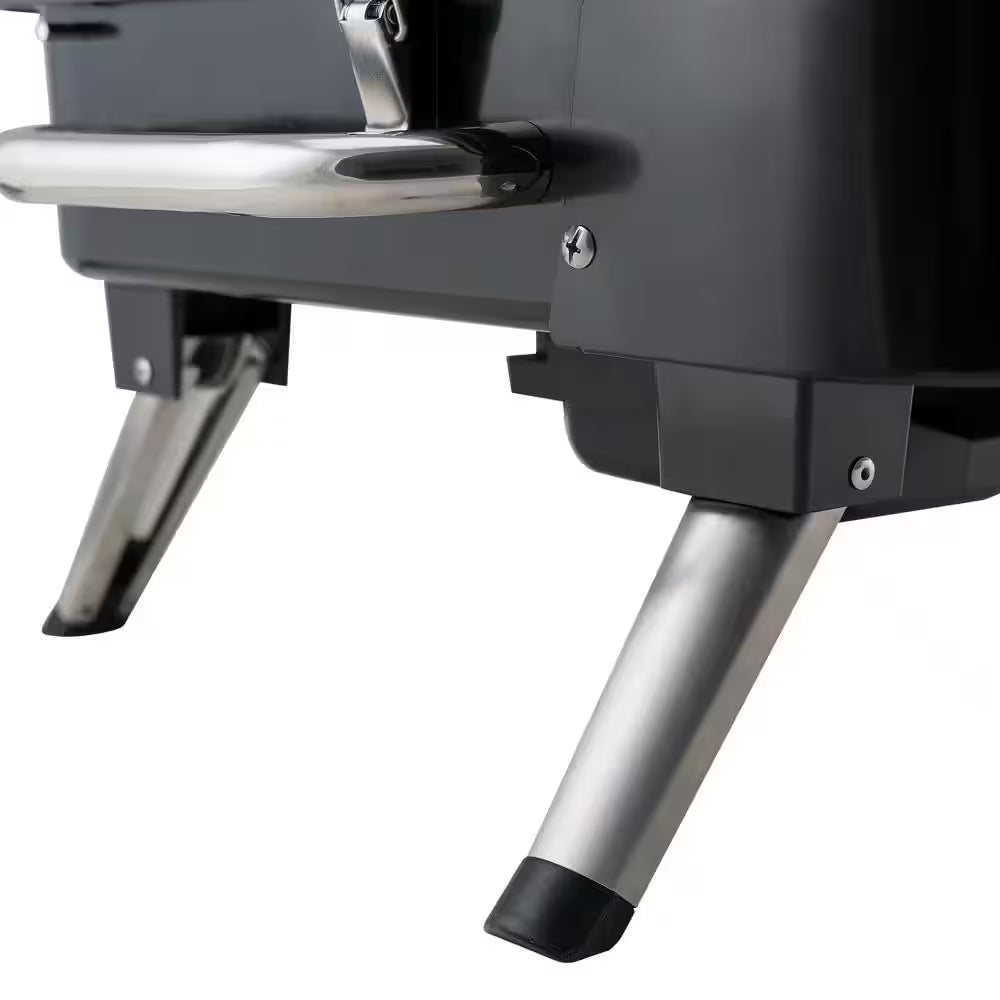 2-Burner Retro Portable Propane Gas Grill in Black