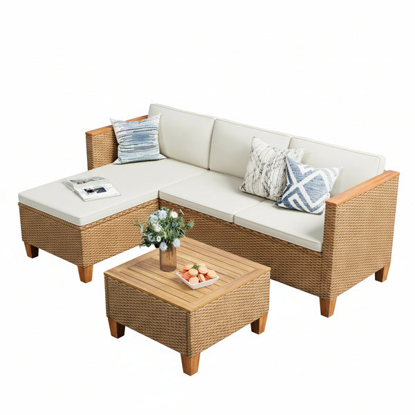 Wicker Furniture Outdoor Furniture Patio Conversation Set Outdoor Rattan Sofa